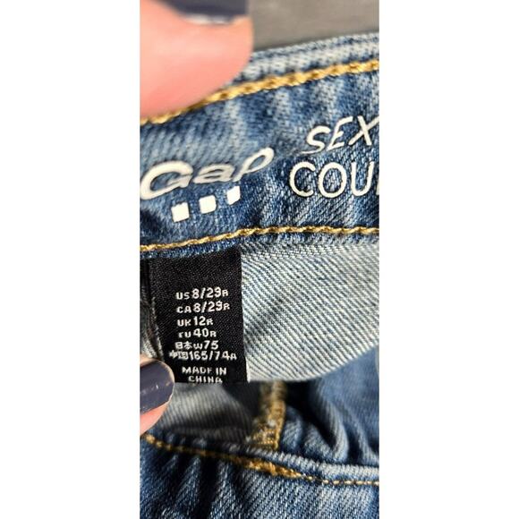 Gap Womens Size 8/29 Jeans Sexy Boyfriend Distressed Fit Mid-Rise - Picture 5 of 10